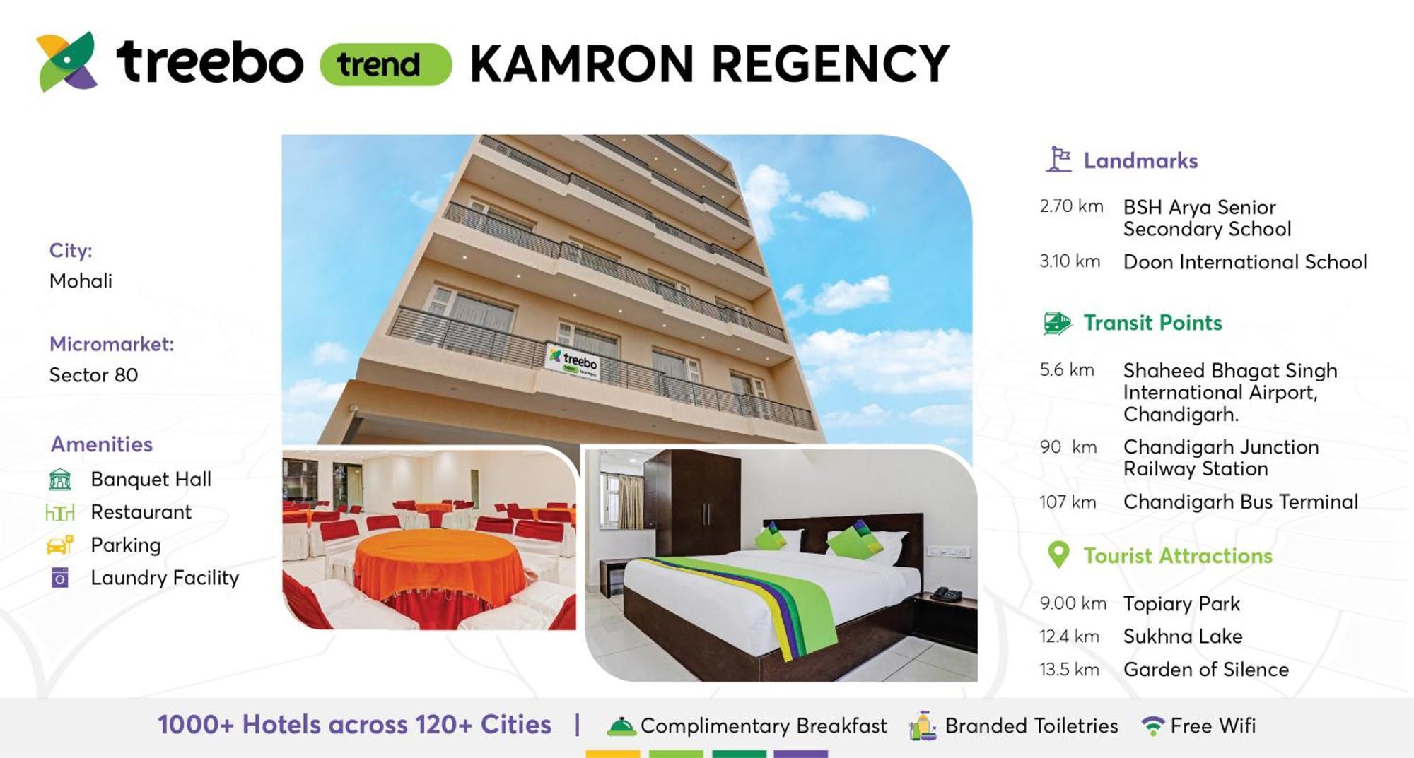 Treebo Kamron Regency Sector 80 Hotel Mohali Ngoại thất bức ảnh